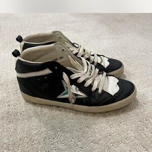 Golden Goose Black and White Sneakers